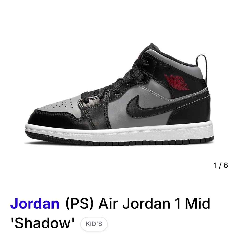 Air Jordan 1 Mid Shadow
